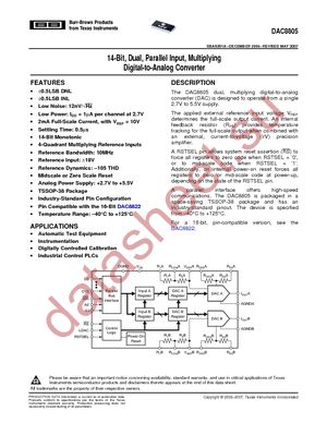 DAC8805QDBTR datasheet  